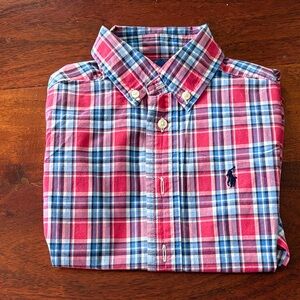 Polo by Ralph Lauren Kids Red and Blue Plaid Shirt